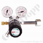 Flaschendruckminderer 5.0 Messing vernickelt
