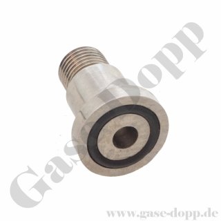 Hochdruckanschluss für Sauerstoff G 3/4 Überwurfmutter mit Anschlussstutzen G 1/4 AG - DIN 477-1 Nr. 9