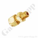 Einschraubverschraubung - RVS 8 mm x 1/8" NPT AG - Doppelklemmring Rohrverschraubung (RVS) metrisch auf NPT Außengewinde AG - Messing - HAM-LET