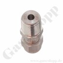 Einschraubverschraubung - RVS 4 mm x 1/8" NPT AG - Doppelklemmring Rohrverschraubung (RVS) metrisch auf NPT Außengewinde AG - Edelstahl - HAM-LET