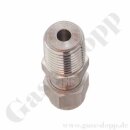 Einschraubverschraubung - RVS 6 mm x 1/8" NPT AG - Doppelklemmring Rohrverschraubung (RVS) metrisch auf NPT Außengewinde AG - Edelstahl - HAM-LET