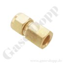 Aufschraubverschraubung gerade - RVS 6 mm x G 1/4"...