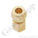 Aufschraubverschraubung gerade - RVS 10 mm x G 1/4"...