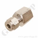 Aufschraubverschraubung gerade - RVS 6 mm x G 1/4"...