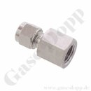 Aufschraubverschraubung gerade - RVS 10 mm x G 1/4"...