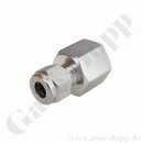 Aufschraubverschraubung gerade - RVS 8 mm x 3/8" NPT...