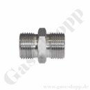 Doppelnippel G 1/4" RH x G 3/8" LH - Länge...