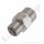 Doppelnippel G 3/8" AG x G 1/2" AG - beidseitig 45° konisch dichtend - Länge 29 mm - SW 24 - max. 150°C - 60 bar - Edelstahl 1.4571