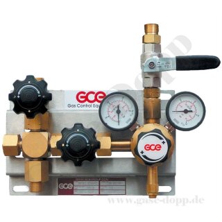 Entspannungsstation Druckregelstation MM70-1 - 300 bar - bis 40 bar regelbar - Sauerstoff Inertgas Stickstoff Argon Helium - GCE 0768142