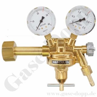 Acetylen Druckminderer 20 bar / 0 - 1,5 bar mit UNITOR G 3/4" RH Flaschenanschluss - HERCULES CK1101U