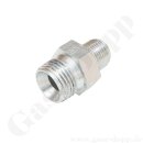 Doppelnippel G 1/2" AG x 3/8" NPT AG - 310 bar...