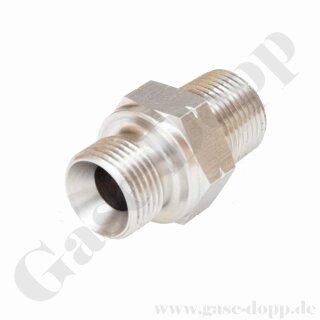 Doppelnippel G 3/8" x 3/8" NPT - Gewindenippel Edelstahl