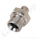 Doppelnippel G 1/2" x 1/4" NPT - Gewindenippel - 400 bar - Edelstahl