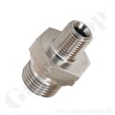 Doppelnippel G 1/2" x 1/4" NPT - Gewindenippel - 400 bar - Edelstahl