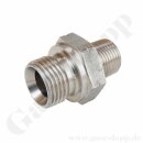 Doppelnippel G 1/2" AG x 3/8" NPT AG -...