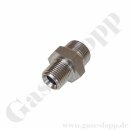 Doppelnippel 1/2" NPT AG x G 3/4" AG  - 400 bar...