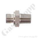 Doppelnippel G 1" x 3/8" NPT - Gewindenippel Edelstahl