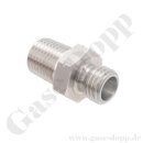 Einschraubverschraubung - RVS 6 mm x 1/4" NPT AG - f&uuml;r 6 mm Rohr L6 Schneidringverschraubung - 315 bar - Edelstahl
