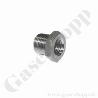 Reduzierung G 3/4" RH AG x G 3/8" RH IG - Edelstahl 14571 - kurz
