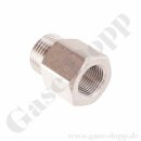 Reduzierung G 3/8" AG x G 1/4" IG - Edelstahl 14571