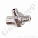 T-Stück 1/4" NPT - 1 x NPT 1/4 IG X 2 x NPT 1/4...