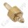 Flaschenanschluss Wasserstoff Brenngas Formiergas 300 bar BS341 No.38 x 1/4" NPT AG - Länge 90 mm - Messing - 300 bar