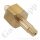 Flaschenanschluss Wasserstoff Brenngas Formiergas 300 bar BS341 No.38 x 1/4" NPT AG - Länge 90 mm - Messing - 300 bar