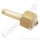 Flaschenanschluss Stickstoff - DIN 477-1 Nr.10 - W24,32x1/14" x 1/14" x 1/4" NPT AG - Länge 90 mm - Messing - 200 bar