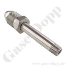 Flaschenanschluss BS341 No.3 - G 5/8" AG x 1/4" NPT AG - inerte Gase - L&auml;nge 106 mm - 250 bar - Edelstahl