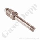 Flaschenanschluss 6.0 Brenngas BSP 5/8" LH BS341 No.4 x 1/4" NPT AG - Länge 106 mm - Edelstahl - 250 bar