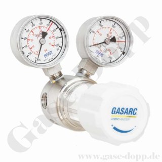 Reinstgasdruckminderer 6.0 200 / 300 bar - bis 50 bar regelbar - 1-stufig - FKM - Edelstahl - GASARC CHEM MASTER SGS621