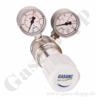 Reinstgasdruckminderer 6.0 200 / 300 bar - bis 100 bar regelbar - 1-stufig - FKM - Messing vernickelt - GASARC SPEC MASTER HPS621