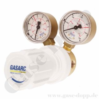 Reinstgasdruckminderer 4.5 200 / 300 bar - bis 1,5 bar regelbar - 1-stufig - PTFE - Messing - GASARC TECH MASTER GPS400