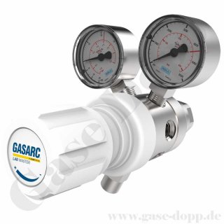 Reinstgasdruckminderer 5.0 60 bar - bis 3,5 bar regelbar - 2-stufig - FKM - Messing vernickelt - GASARC LAP MASTER LGT501