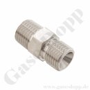 Doppelnippel G 1/4" AG x 1/4" NPT AG - G...