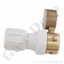 Reinstgas 4.5 Leitungsdruckminderer 60 bar - bis 1,5 bar regelbar - 1-stufig - IN/ OUT 1/4" NPT IG -PTFE - Messing - GASARC TECH MASTER GPL400