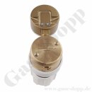 Reinstgas 4.5 Leitungsdruckminderer 60 bar - bis 1,5 bar regelbar - 1-stufig - IN/ OUT 1/4" NPT IG -PTFE - Messing - GASARC TECH MASTER GPL400