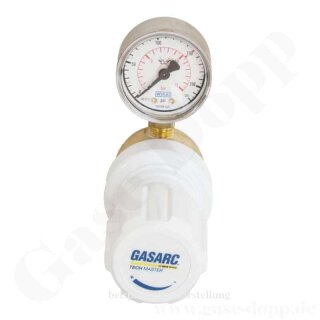 Leitungsdruckminderer 60 bar - bis 6 bar regelbar - 1-stufig - PTFE - Messing 4.5 -- GASARC TECH MASTER GPL400
