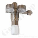 Flaschendruckminderer Helium 6.0 300 bar - bis 20 bar regelbar - 2-stufig - Edelstahl - Ausgang ohne Ventil KRV 6mm - GASARC CHEM MASTER SGT621