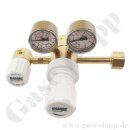 Flaschendruckminderer Pr&uuml;fgas 200 bar 2-stufig 0,3...