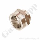 Gewindemuffe G 1/2" IG x G 3/4" IG - Länge...