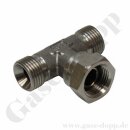 T-Stück G 1/4" (3 x G 1/4") - AG x IG x AG...