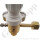 Flaschendruckminderer Stickstoff 200 bar 2-stufig bis 2,0 bar regelbar - Anschluss W24,32x1/14" DIN 477-1 Nr.10 - Ausgang KRV 6 mm - FKM - Messing 4.5 - GASARC TECH MASTER GPT401