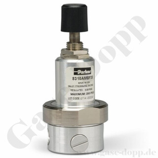 Leitungsdruckminderer Feindruckregler 6.0 Eingang max. 17 bar - Ausgang 340 mbar 5,0 psi - Edelstahl - Parker 8310SMVS5