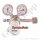 Flaschendruckminderer Wasserstoff 200 bar 1-stufig bis 50 bar regelbar - Anschluss W21,8x1/14" LH DIN 477-1 Nr.1 - Ausgang 6 mm KRV - FKM - Edelstahl 6.0 - GASARC CHEM MASTER SGS621