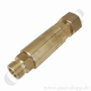 Rückschlagventil bis 300 bar - Eingang W21,8x1/14" IG x W21,8x1/14" AG Ausgang - RSV Sauerstoff / Inertgas für hohe Durchflüsse - Messing Artikel nicht mehr lieferbar!