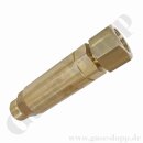 Rückschlagventil bis 300 bar - Eingang W21,8x1/14" IG x W21,8x1/14" AG Ausgang - RSV Sauerstoff / Inertgas für hohe Durchflüsse - Messing Artikel nicht mehr lieferbar!