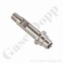 Stutzen DIN 477-5 Nr.54 x 1/4" NPT AG - für W30x2" 300 bar Überwurfmutter - Inertgas Stickstoff Argon Helium - Edelstahl