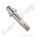 Stutzen DIN 477-5 Nr.54 x 1/4" NPT AG - für W30x2" 300 bar Überwurfmutter - Inertgas Stickstoff Argon Helium - Edelstahl