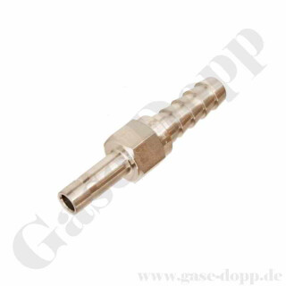 Schlauchverbinder - Rohrstutzen RST 10 mm x 9 mm Schlauchtülle - Schlauchanschlus x Rohranschluss - 540 bar - Edelstahl